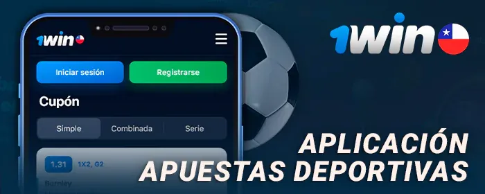 Boleto deportivo de 1win en la aplicación móvil